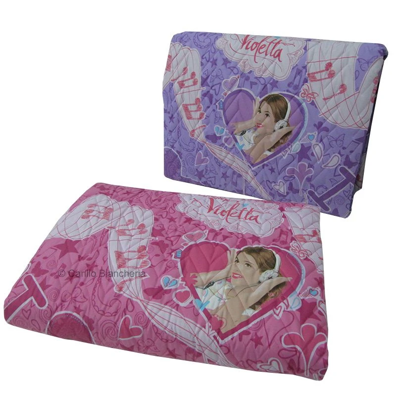 Trapuntino Copriletto Disney Violetta Love Passion Music Singolo Una Piazza H649 5 Trapuntino Copriletto Disney Violetta Love Passion Music Singolo Una Piazza H649 - immagine 3