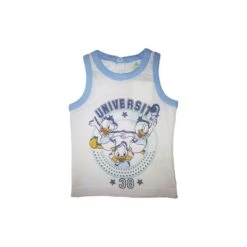 T-shirt Maglia Maglietta Senza Manica Bimbo Neonato Disney Baby Qui Quo Qua 18 M