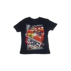 T-shirt Maglia Maglietta Bimbo Bambino Disney Cars Blu 8A