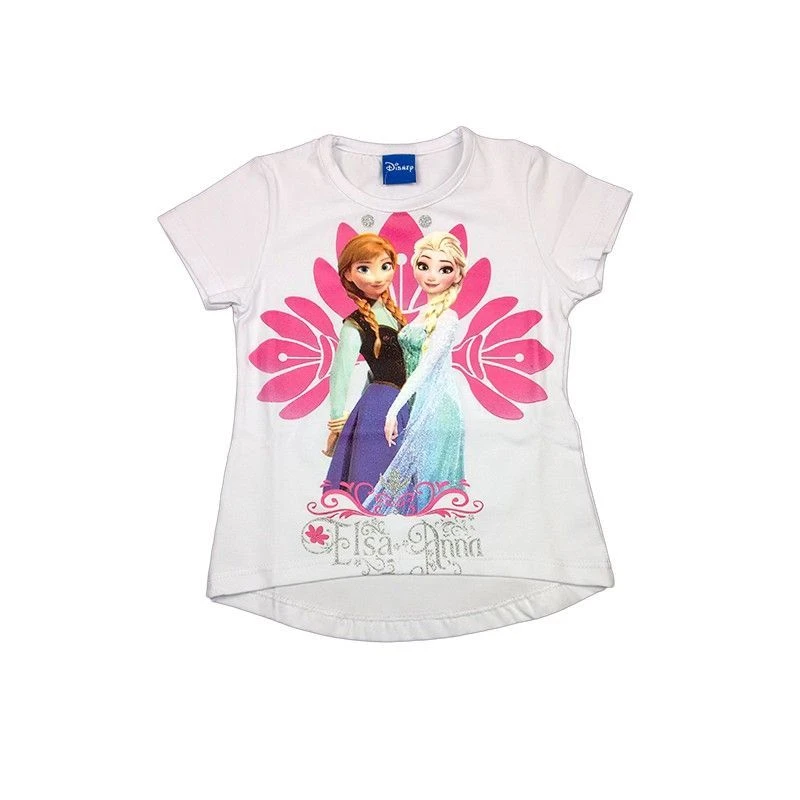 T-shirt Maglia Maglietta Cotone Elastico Bimba Bambina Disney Frozen Bianco 4A 3 T-shirt Maglia Maglietta Cotone Elastico Bimba Bambina Disney Frozen Bianco 4A
