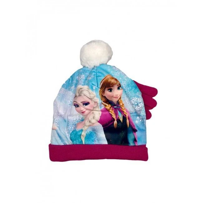 Disney Baby Set 2pz Cappello Cappellino Pon Pon Guanti Bimba Bambina Disney Frozen Prugna Tg 52 3 Disney Baby Set 2pz Cappello Cappellino Pon Pon Guanti Bimba Bambina Disney Frozen Prugna Tg 52