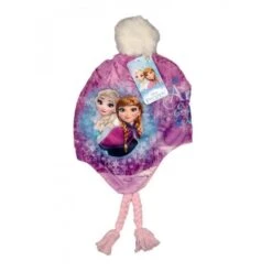 Disney Baby Cappello Paraorecchie Pon Pon Bimba Bambina Disney Frozen Lilla Tg 52
