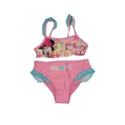 Costumino Costume Da Bagno 2 Pezzi Bikini Bimba Bambina Disney Minnie Rosa 8A