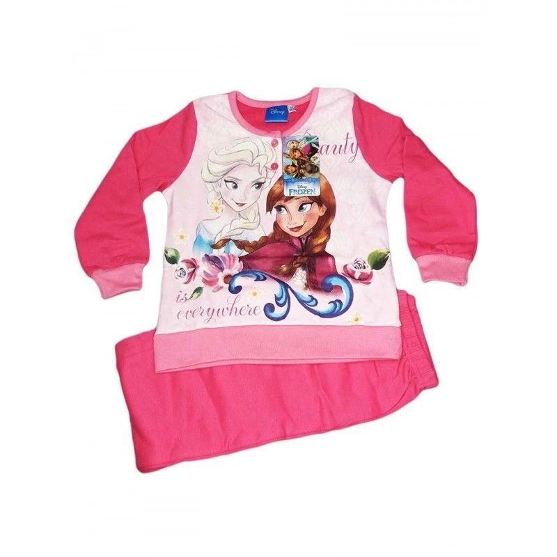 Pigiama Maglia Maglietta Pantalone Bimba Disney Frozen Rosa Fucsia 7A 3 Pigiama Maglia Maglietta Pantalone Bimba Disney Frozen Rosa Fucsia 7A