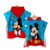 Accappatoio Poncho Topolino Disney In Spugna Taglia Unica J589 -Negozio Per Bambini Disney accappatoio poncho topolino disney in spugna taglia unica 1