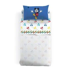 Completo Lenzuola Mickey Retro Disney Caleffi - Dimensioni Varie K553