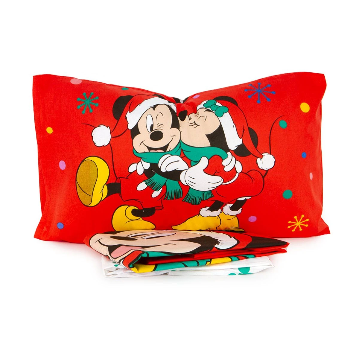 Completo Lenzuola Topolino&Minnie Christmas Disney Per Letto Singolo J289 4 Completo Lenzuola Topolino&Minnie Christmas Disney Per Letto Singolo J289 - immagine 2