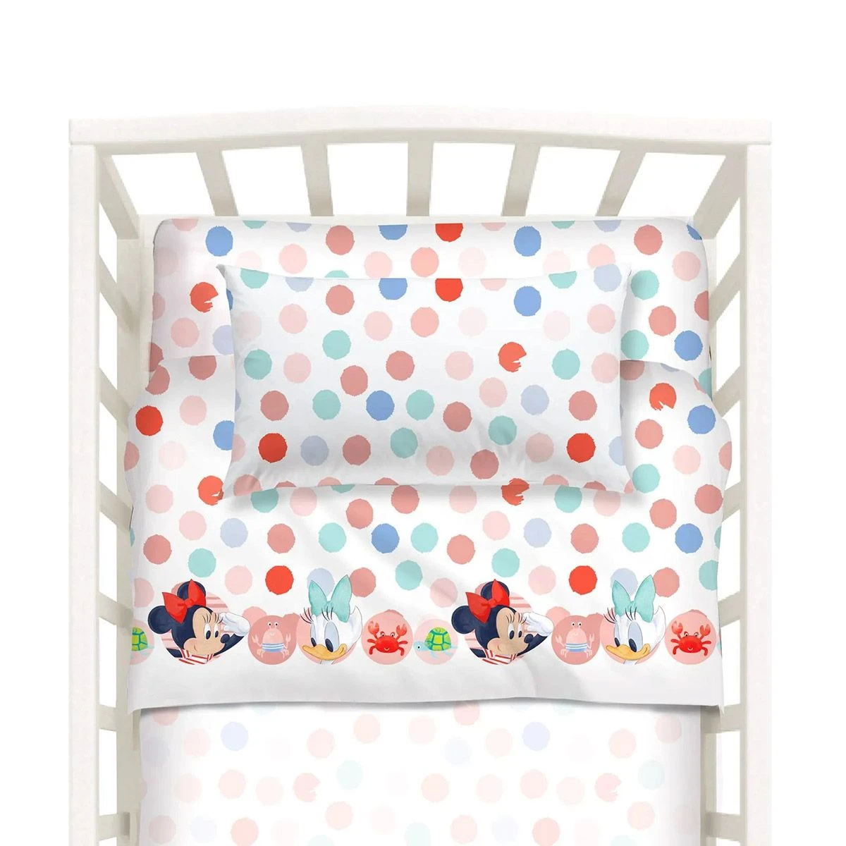 Completo Lenzuola Minnie Mouse Disney Caleffi Per Lettino Baby K402 4 Completo Lenzuola Minnie Mouse Disney Caleffi Per Lettino Baby K402 - immagine 2