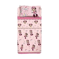 Completo Lenzuola Minnie Mouse Disney Per Letto Singolo K011