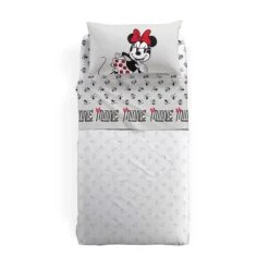 Completo Lenzuola Minnie Retro Disney Caleffi - Dimensioni Varie K552