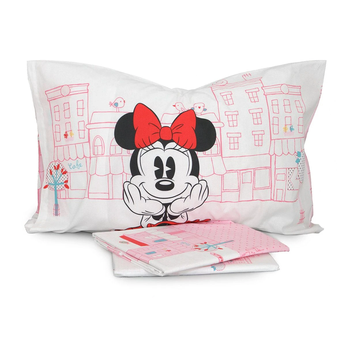 Completo Lenzuola Minnie City Disney Di Caleffi - Dimensioni Varie R494 4 Completo Lenzuola Minnie City Disney Di Caleffi - Dimensioni Varie R494 - immagine 2