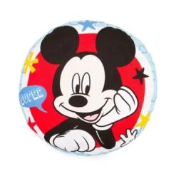 Cuscino Arredo Mickey Mouse Disney Sagomato Stampato Rotondo K243