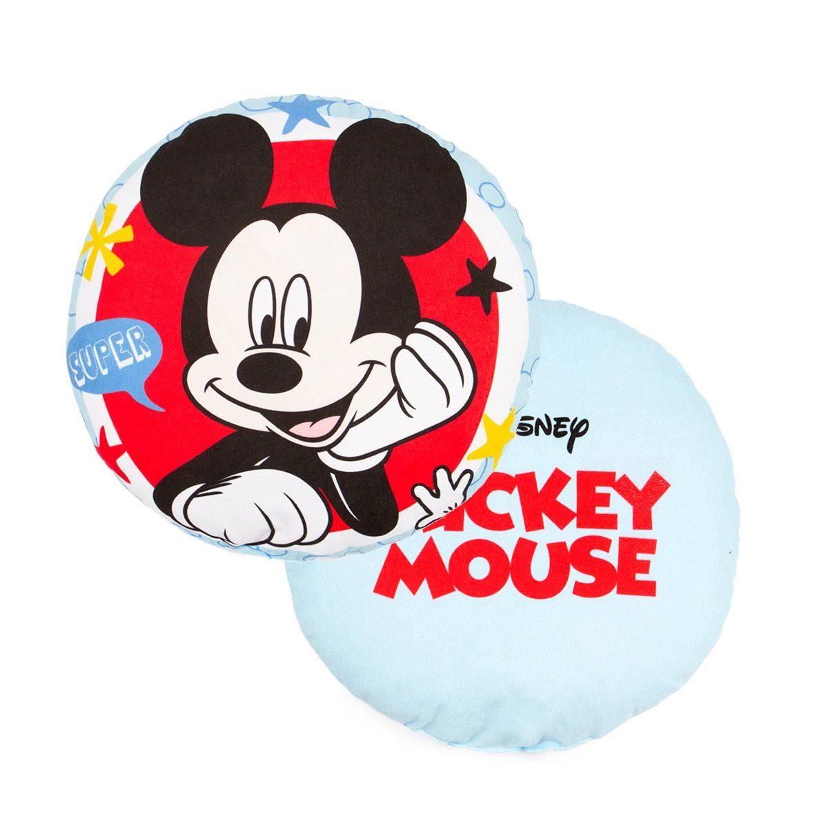 Cuscino Arredo Mickey Mouse Disney Sagomato Stampato Rotondo K243 5 Cuscino Arredo Mickey Mouse Disney Sagomato Stampato Rotondo K243 - immagine 3