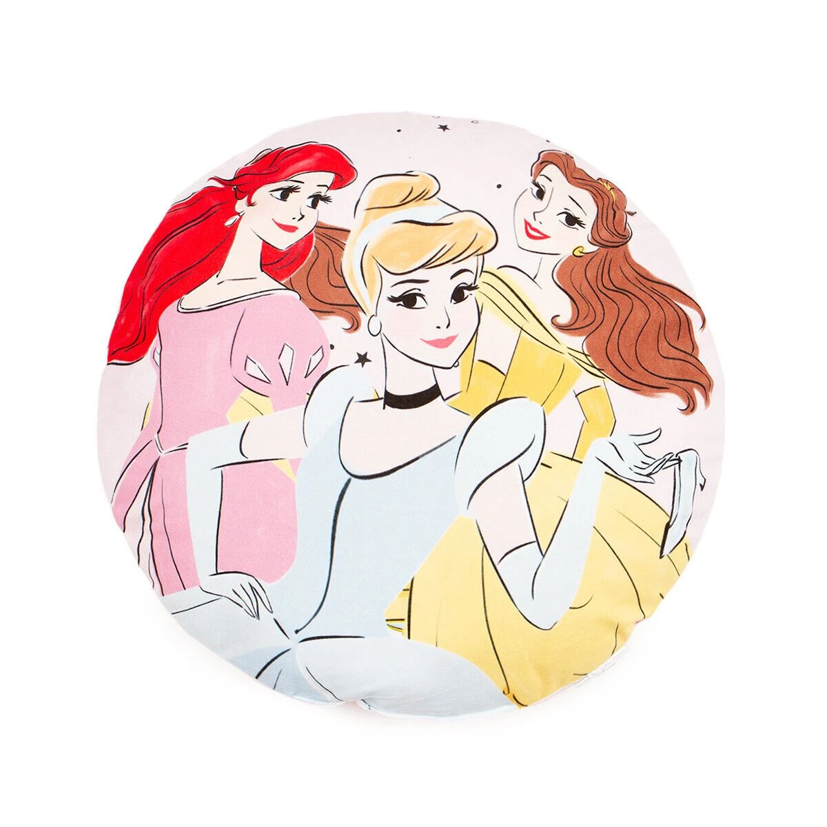 Cuscino Arredo Princess Disney Sagomato Stampato Rotondo K245 3 Cuscino Arredo Princess Disney Sagomato Stampato Rotondo K245