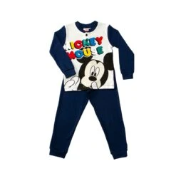 Pigiama Bambino Mickey Mouse Disney In Caldo Cotone WD900519 W510 -Negozio Per Bambini Disney pigiama bambino mickey mouse disney wd900519 marino 5