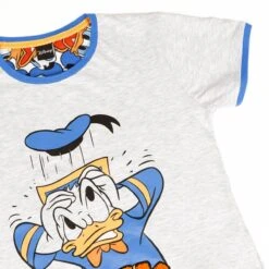 Pigiama Bambino/ragazzo Estivo Paperino Disney In Cotone 54293 Z048 -Negozio Per Bambini Disney pigiama bambino ragazzo paperino disney donald duck 54293 grigio melange particolare 6