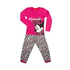 Pigiama Bambina Minnie Disney In Cotone WD220089 Y288 -Negozio Per Bambini Disney pigiama da bambina minnie in cotone disney b2wd220089 fuxia 5