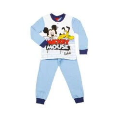 Pigiama Bambino Mickey Mouse Disney In Cotone WD16554 Y286 -Negozio Per Bambini Disney pigiama da bambino in cotone disney mikey mouse b2wd16554 cielo 5