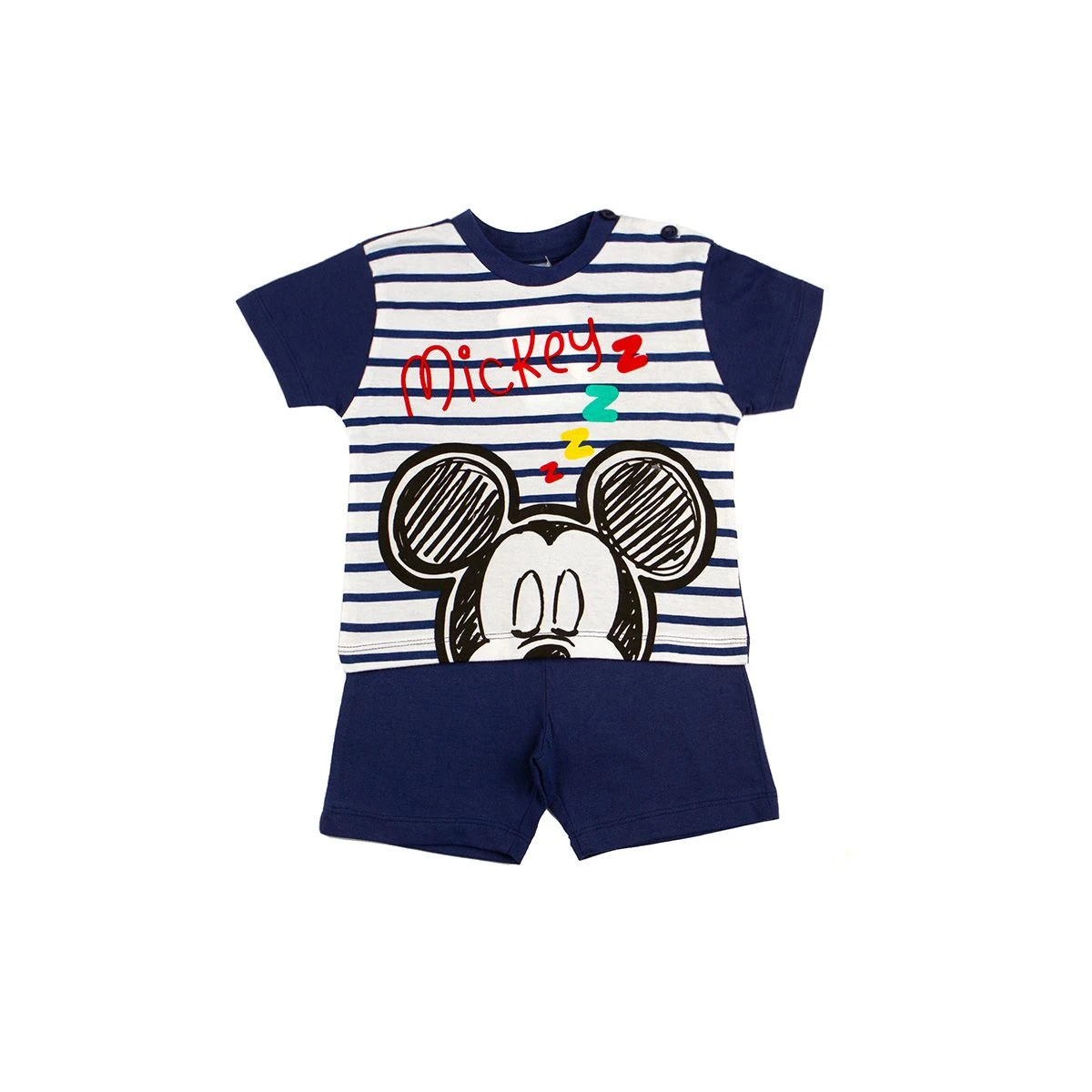 Pigiama Neonato Mickey Mouse Disney In Cotone WD101544 Y742 5 Pigiama Neonato Mickey Mouse Disney In Cotone WD101544 Y742 - immagine 3