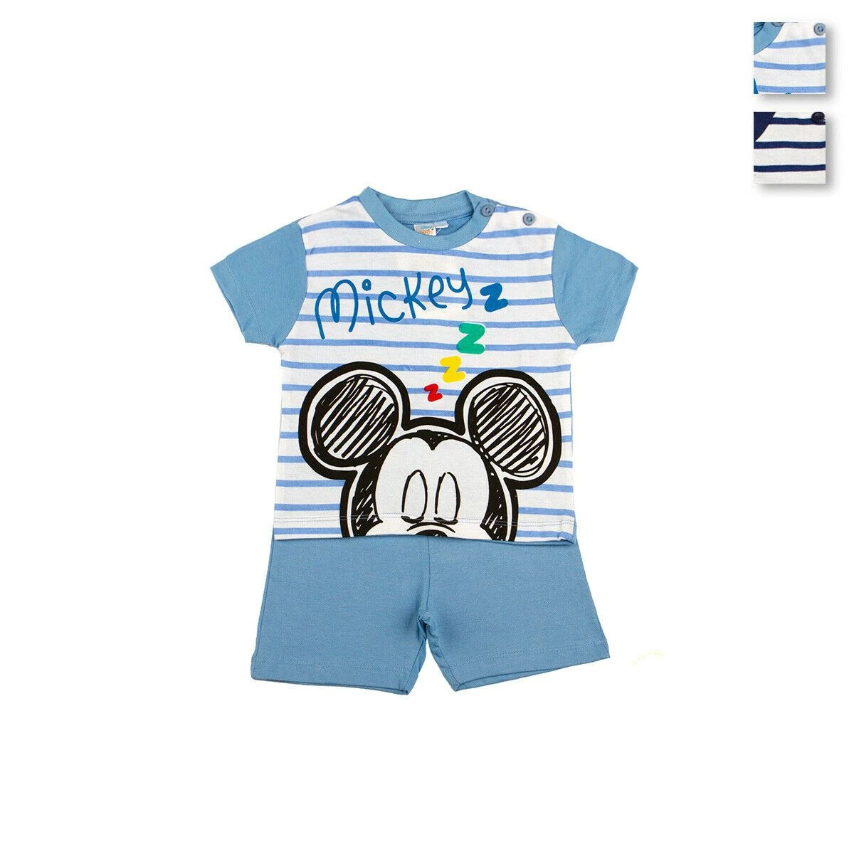 Pigiama Neonato Mickey Mouse Disney In Cotone WD101544 Y742 3 Pigiama Neonato Mickey Mouse Disney In Cotone WD101544 Y742