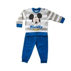 Pigiama Neonato Topolino Disney Baby Felpa Da 12 A 30 Mesi WD101358 V404 -Negozio Per Bambini Disney pigiamino neonato mickey felpina royal 4