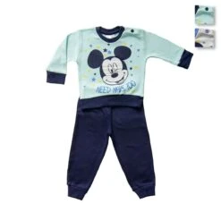 Pigiama Neonato Topolino Disney In Caldo Cotone Da 12 A 30 Mesi WD101352 V406
