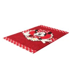 Tappeto Minnie Mouse Allegra Disney 100x150 Cm - Rosso P863 -Negozio Per Bambini Disney tappeto disney premium minnie margherite 004 rosso e bianco 100x150 cm 1
