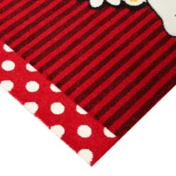 Tappeto Minnie Mouse Allegra Disney 100x150 Cm - Rosso P863 -Negozio Per Bambini Disney tappeto disney premium minnie margherite 004 rosso e bianco 100x150 cm 2