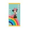 Telo Mare Minnie Rainbow Disney In Spugna Di Cotone J586 -Negozio Per Bambini Disney telo mare minnie rainbow disney in spugna di cotone