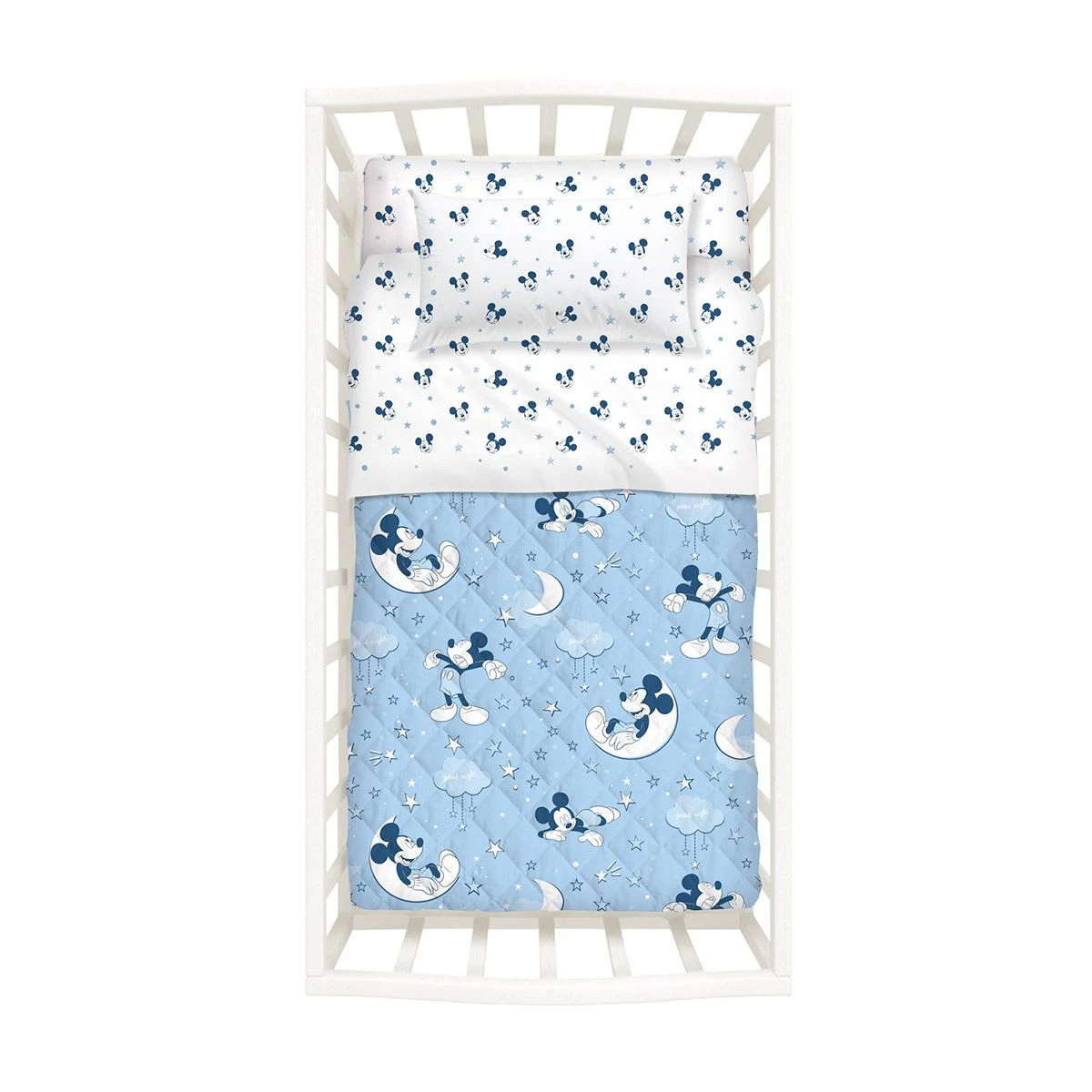 Trapuntino Con Paracolpi Mickey Notte Di Stelle Disney Caleffi Lettino Baby Z653 4 Trapuntino Con Paracolpi Mickey Notte Di Stelle Disney Caleffi Lettino Baby Z653 - immagine 2