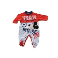 Tutina Neonato Mickey Mouse Disney In Cotone Da 0 A 9 Mesi WD101279 S310 -Negozio Per Bambini Disney tutina in cotone disney mickey mouse rosso 4