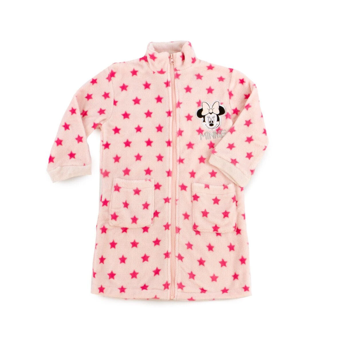 Vestaglia Bambina Minnie Mouse Disney In Pile Coral WD900160 J064 3 Vestaglia Bambina Minnie Mouse Disney In Pile Coral WD900160 J064